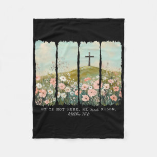 He Is Not Here He Has Risen 1 Fleece Blanket