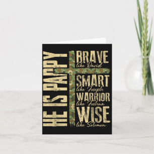 He Is Pappy Camo Religious Father's Day Christian  Card