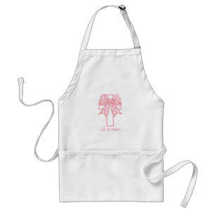He is Rise Retro Floral Croquette Bow Standard Apron