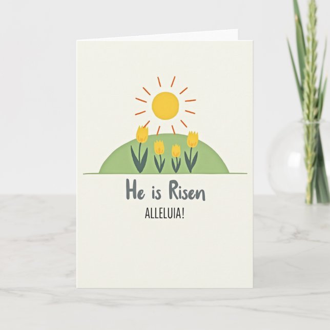 He Is Risen Alleluia Card (Front)