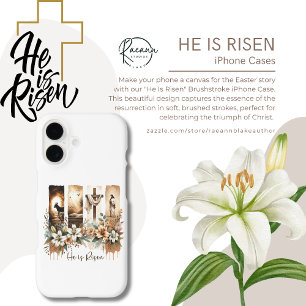 "He Is Risen" Brushstroke iPhone Case