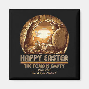 He is risen christian easter empty tomb bible magnet