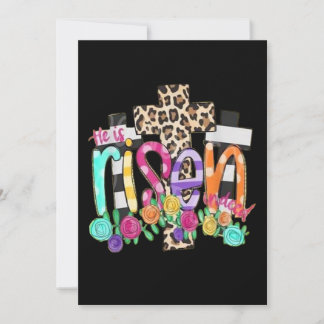 He is Risen Christian Easter Invitation