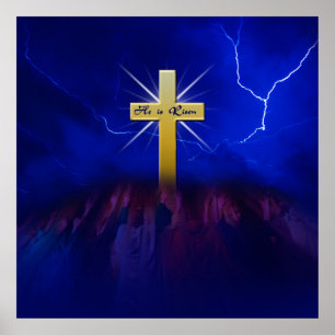 HE IS RISEN - CHRISTIAN POSTER