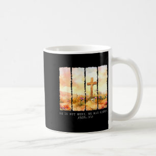 He Is Risen Christian Wildflower Happy Easter Wome Coffee Mug