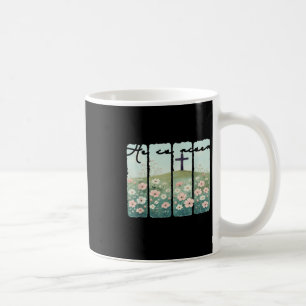 He Is Risen Christian Wildflower Happy Easter Wome Coffee Mug