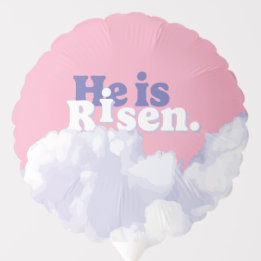 He is Risen Clouds Easter Decorative Balloon