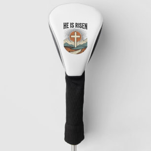 He Is Risen Cross Sunrise Christian Easter Shirt D Golf Head Cover