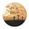 He is Risen Crosses and Sunset Easter Magnet