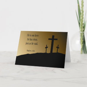 He is Risen Easter Card