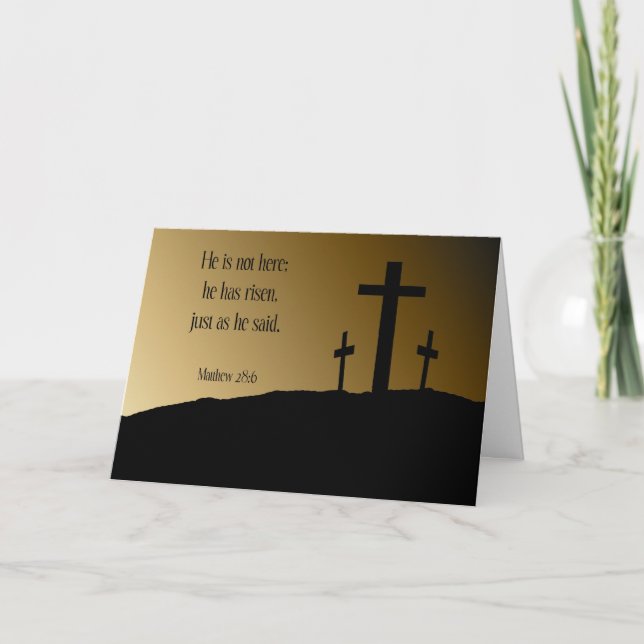 He is Risen Easter Card (Front)