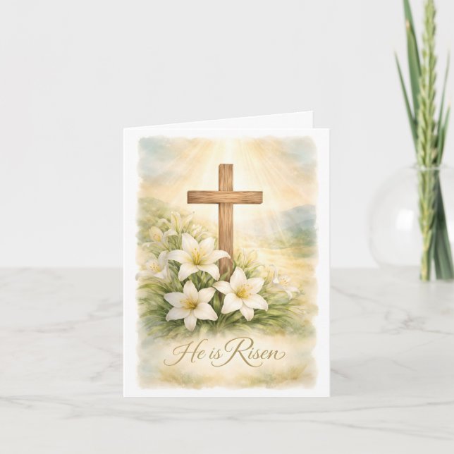 He is Risen Easter Card (Front)
