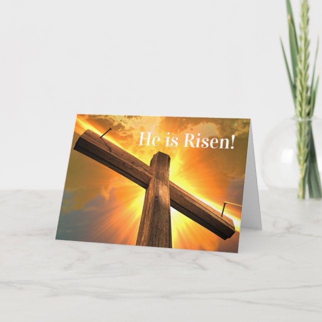 He is Risen! Easter Card (Front)