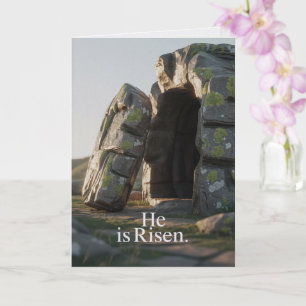 He Is Risen Easter Card Religious Greeting
