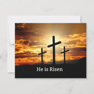He is Risen, Easter design Card