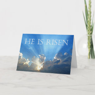 He is Risen Easter Greeting Card
