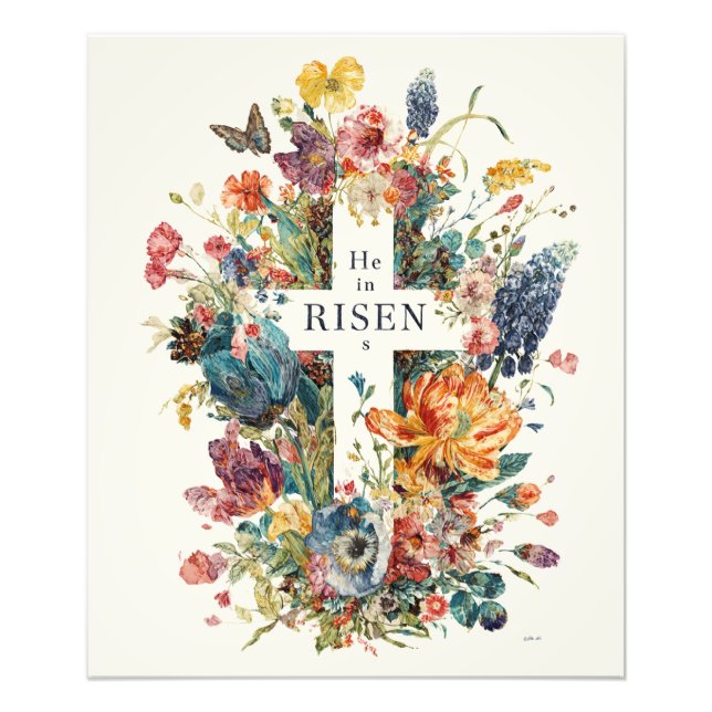 He is Risen, Easter Holiday, Photo Print (Front)