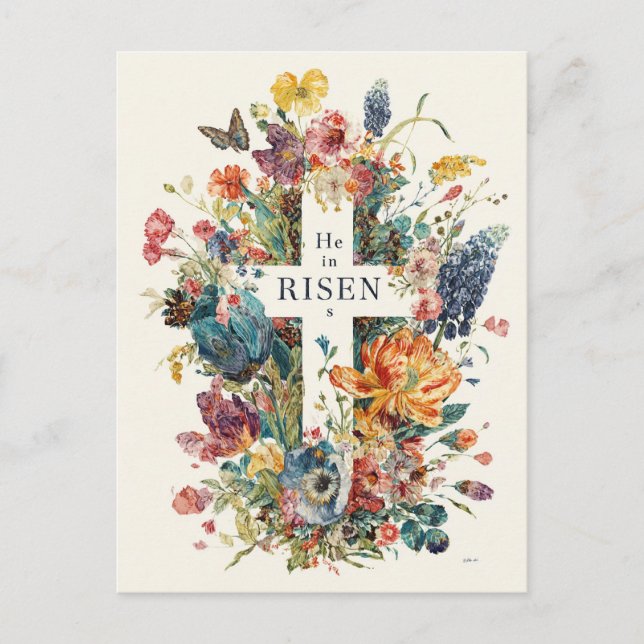 He is Risen, Easter Holiday, Postcard (Front)