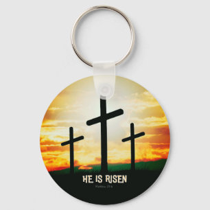 HE IS RISEN - EASTER ILLUSTRATION KEYCHAIN