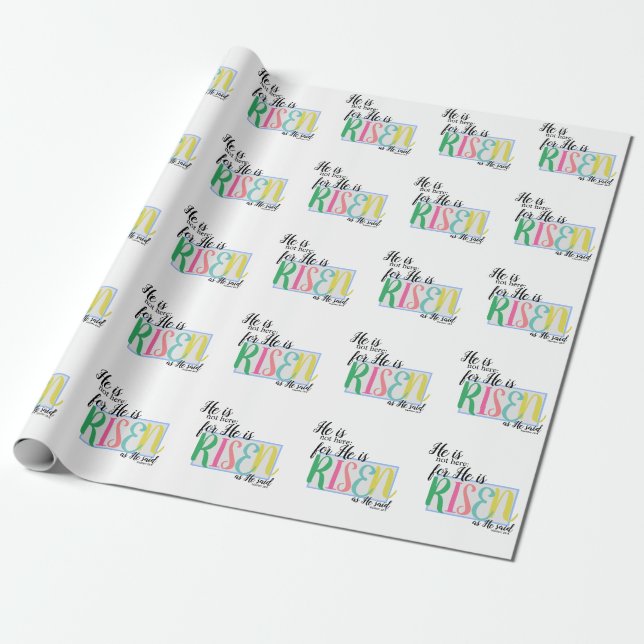 He is Risen Easter paper (Unrolled)