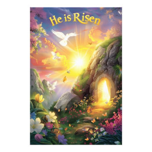 He Is Risen — Easter Resurrection —  Luke 24:6 Photo Print