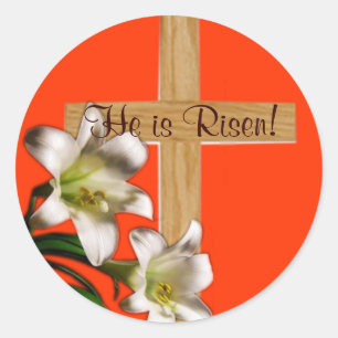 He Is Risen!  Easter Stickers
