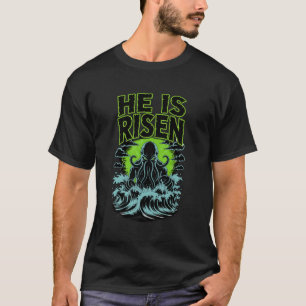 He Is Risen Easter Tee Christian Faith Resurrect