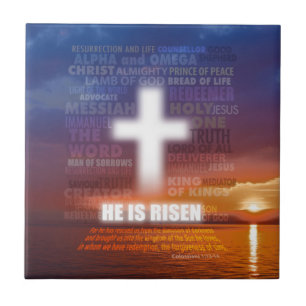 He is Risen - Easter Tile