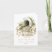 He is Risen | Empty Tomb Easter Card