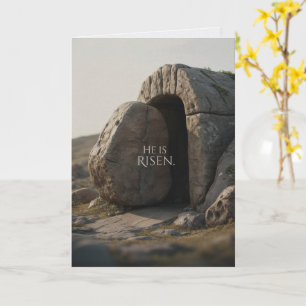 He Is Risen Happy Easter Bulk Church Greeting Card