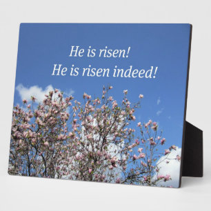 He is risen!  He is risen indeed! Plaque