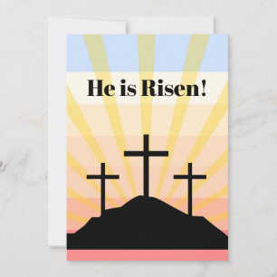 He is Risen Holiday Card