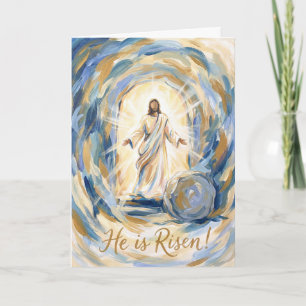 He Is Risen in Glory Easter Card