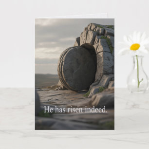He Is Risen Indeed Easter Card Faith Greeting