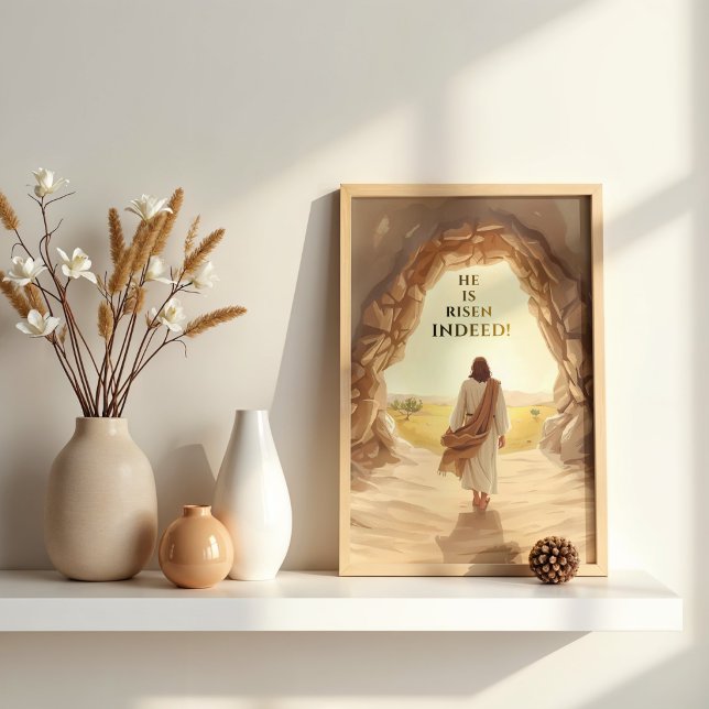 He Is Risen Indeed Easter Christian  Poster (Creator Uploaded)
