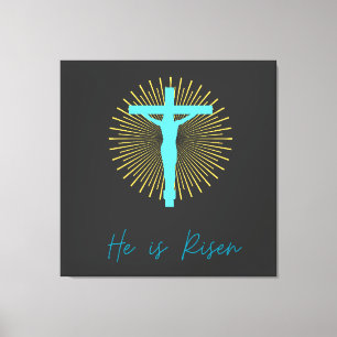 He is Risen Jesus  Canvas Print