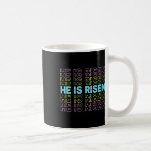 He Is Risen Jesus Christian Easter Colours Sunrise Coffee Mug
