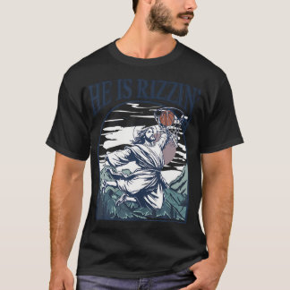 He Is Risen Jesus Christian Faith Religious Basket T-Shirt