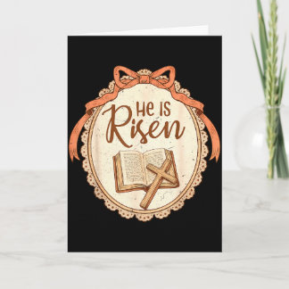 He Is Risen Jesus Christian For Women Kids Men Eas Card