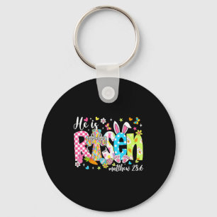 He Is Risen Jesus Christian Happy Easter Day Women Keychain