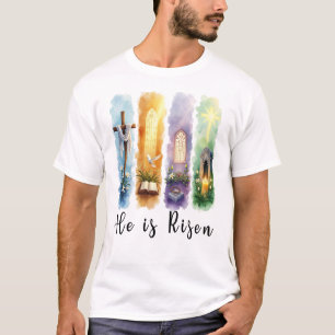 He is Risen Jesus Christian Happy Easter T-Shirt