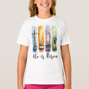 He is Risen Jesus Christian Happy Easter T-Shirt