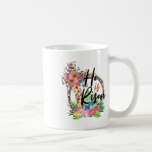 He Is Risen Jesus Christian Happy Easter Women Kid Coffee Mug