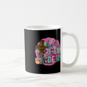 He Is Risen Jesus Christian Happy Easter Women Kid Coffee Mug