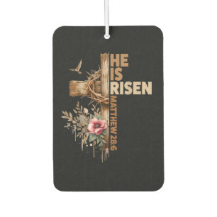He is Risen Jesus Christian Religious Easter Air Freshener