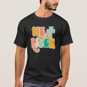 He Is Risen Jesus Cross Funny Christian Easter Day T-Shirt