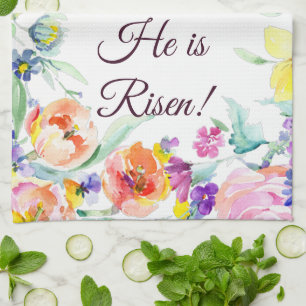 He is risen!     kitchen towel