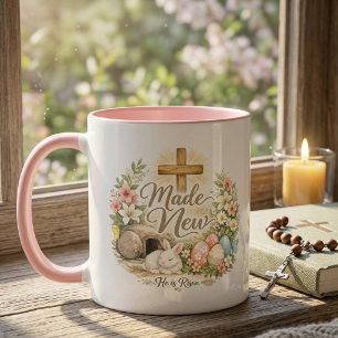 He Is Risen   Made New Christian Easter Mug