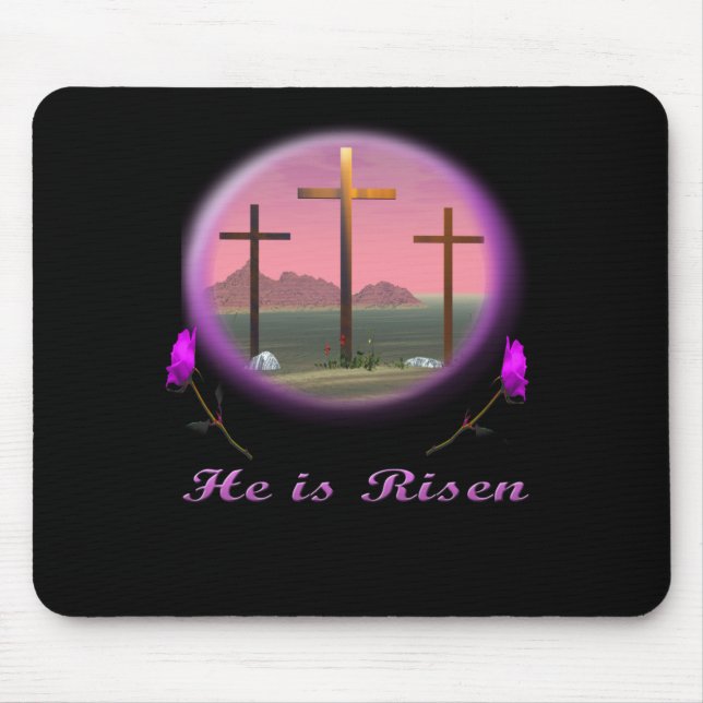 HE is Risen Mouse Pad (Front)