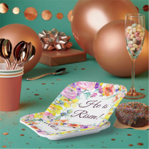 He is risen!  paper plates